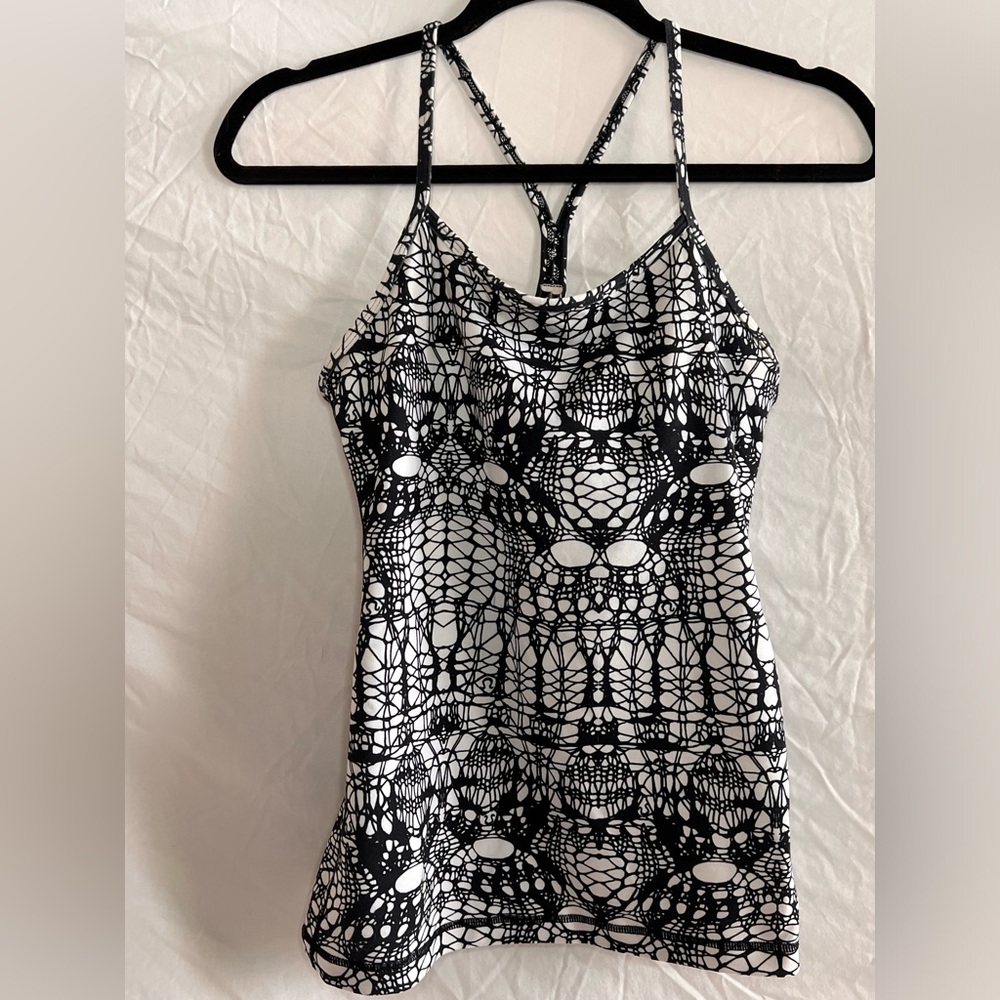 Lululemon Shirt Power Y Tank Glacier Lace